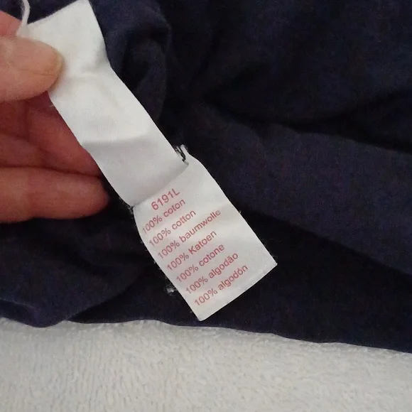 Lacoste Live Paris rare crewneck long sleeve navy tshirt 6 M/L - Picture 9 of 15